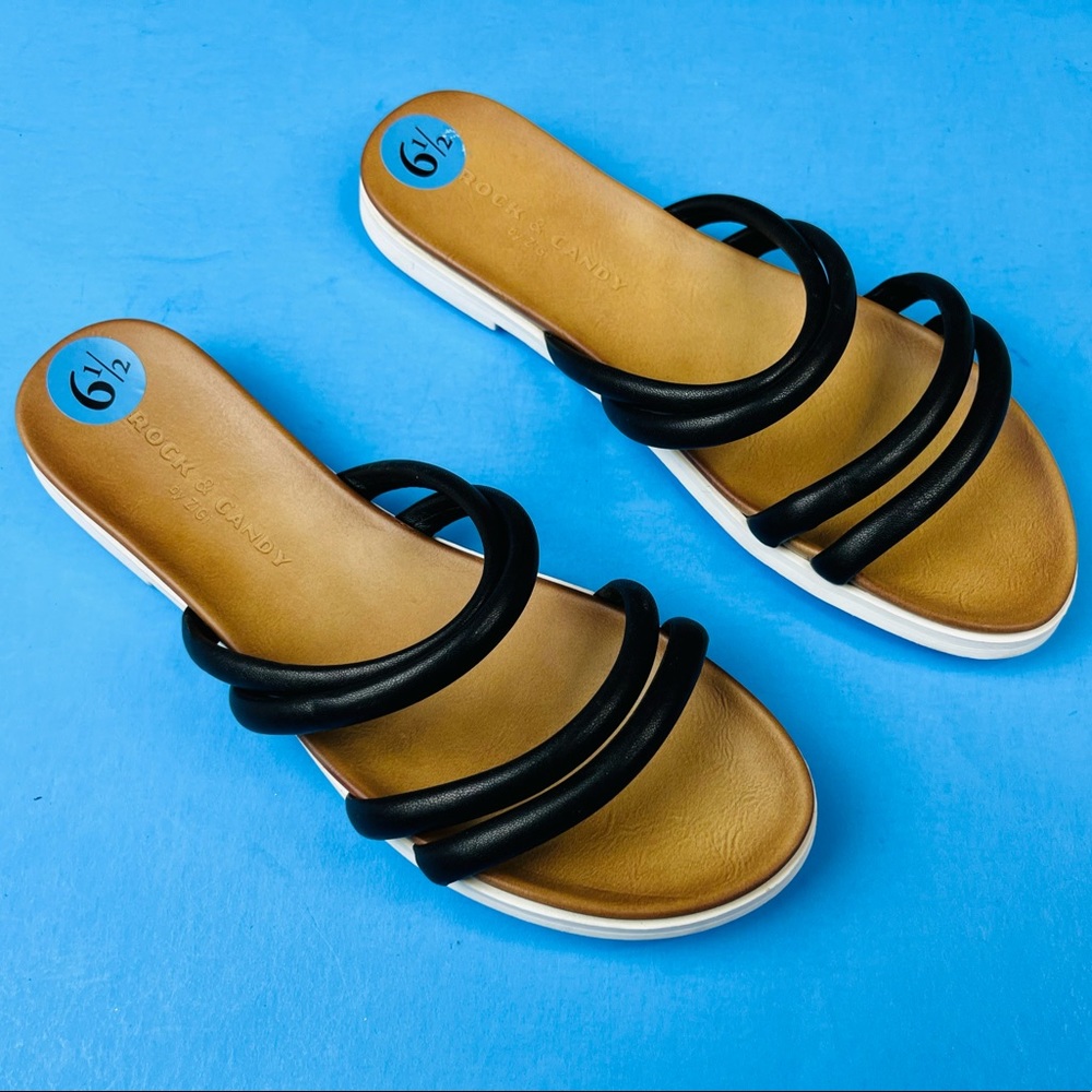 Rock & Candy Women’s Classic Slip On Cristel Walking Sandals Size 6.5